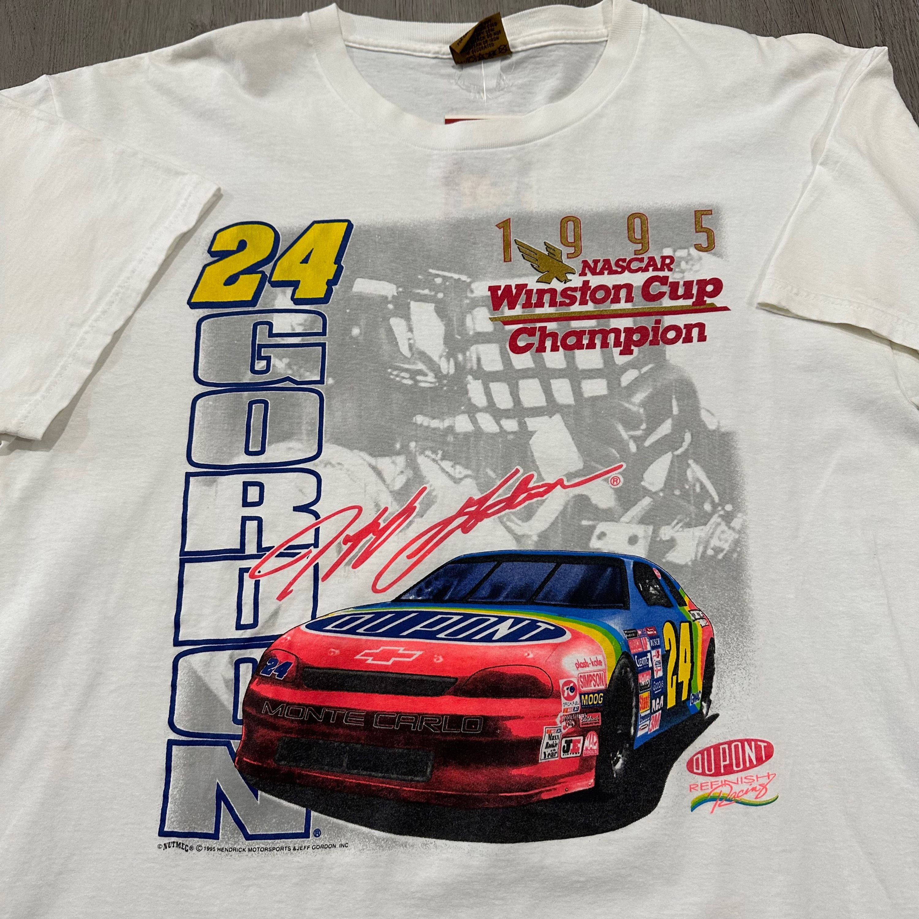 1995 jeff gordon nascar tee size xl
