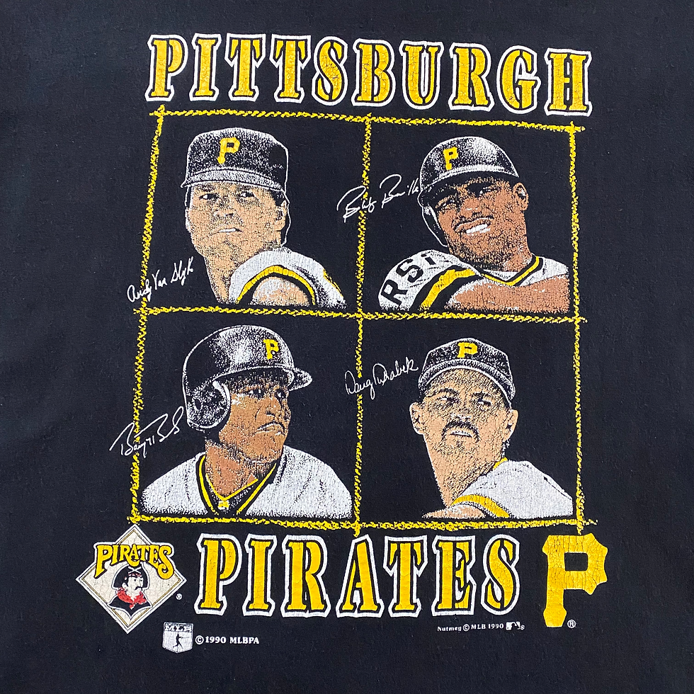 Thumbnail: 1990 pittsburgh pirates bonds bonilla van slyke drabek tee size xl