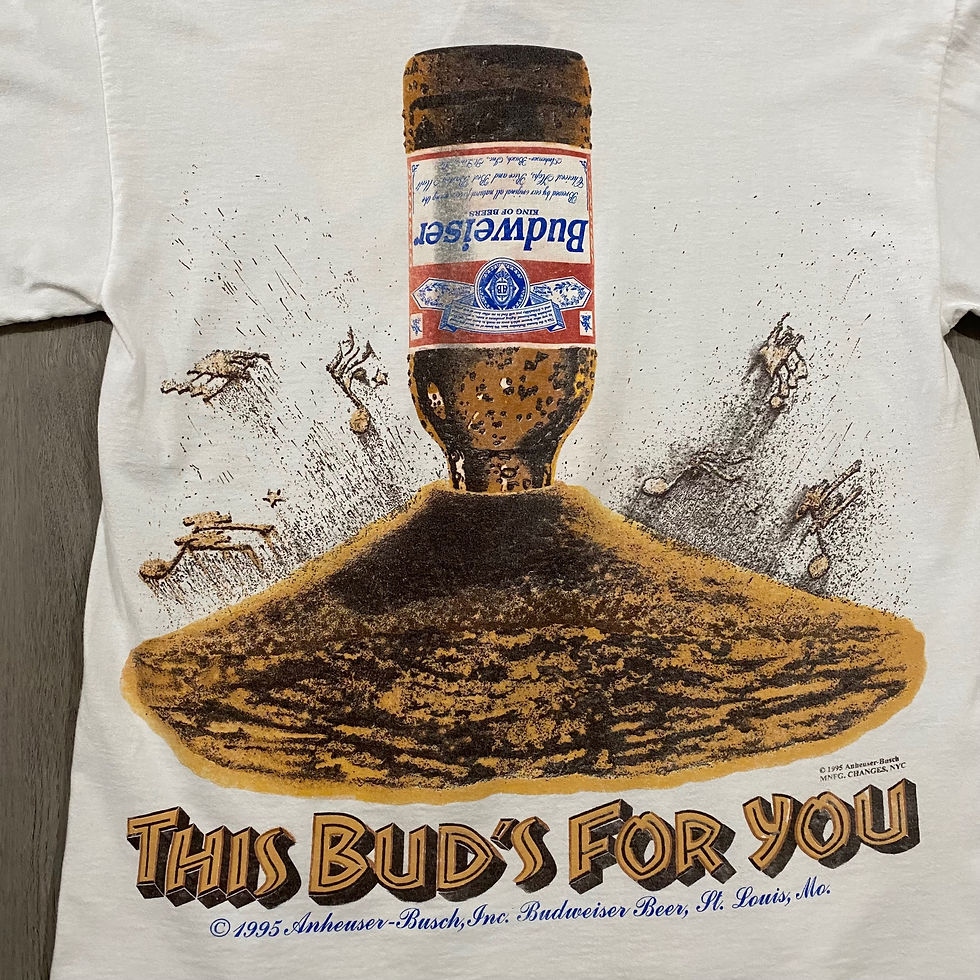 Thumbnail: 1995 budweiser tee size large