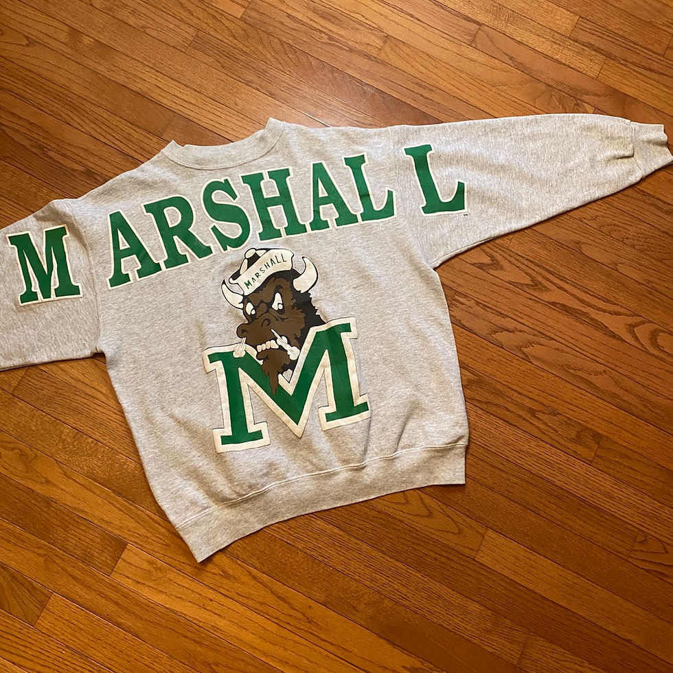 Thumbnail: Vintage Marshall University thundering herd spellout crewneck size XL