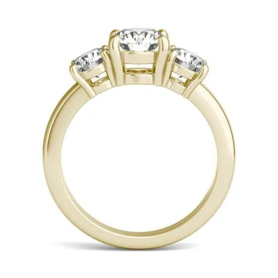 Thumbnail: 2 CTW AGI Certified Lab Grown Diamond (G-VS) Three Stone Engagement Ring in