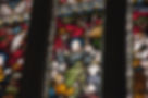 Stained Glass window showing Jesus Christ in a church