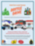 Event poster: "Bottle Drive" with emergency vehicles. Held July 19, 2025, 11am-3pm, Galloway Station Museum, Edson, AB. Activities, prizes, raffle.