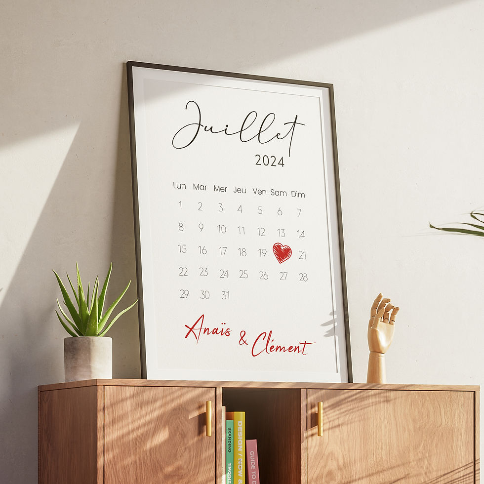 Miniature : Affiche calendrier de rencontre personnalisée