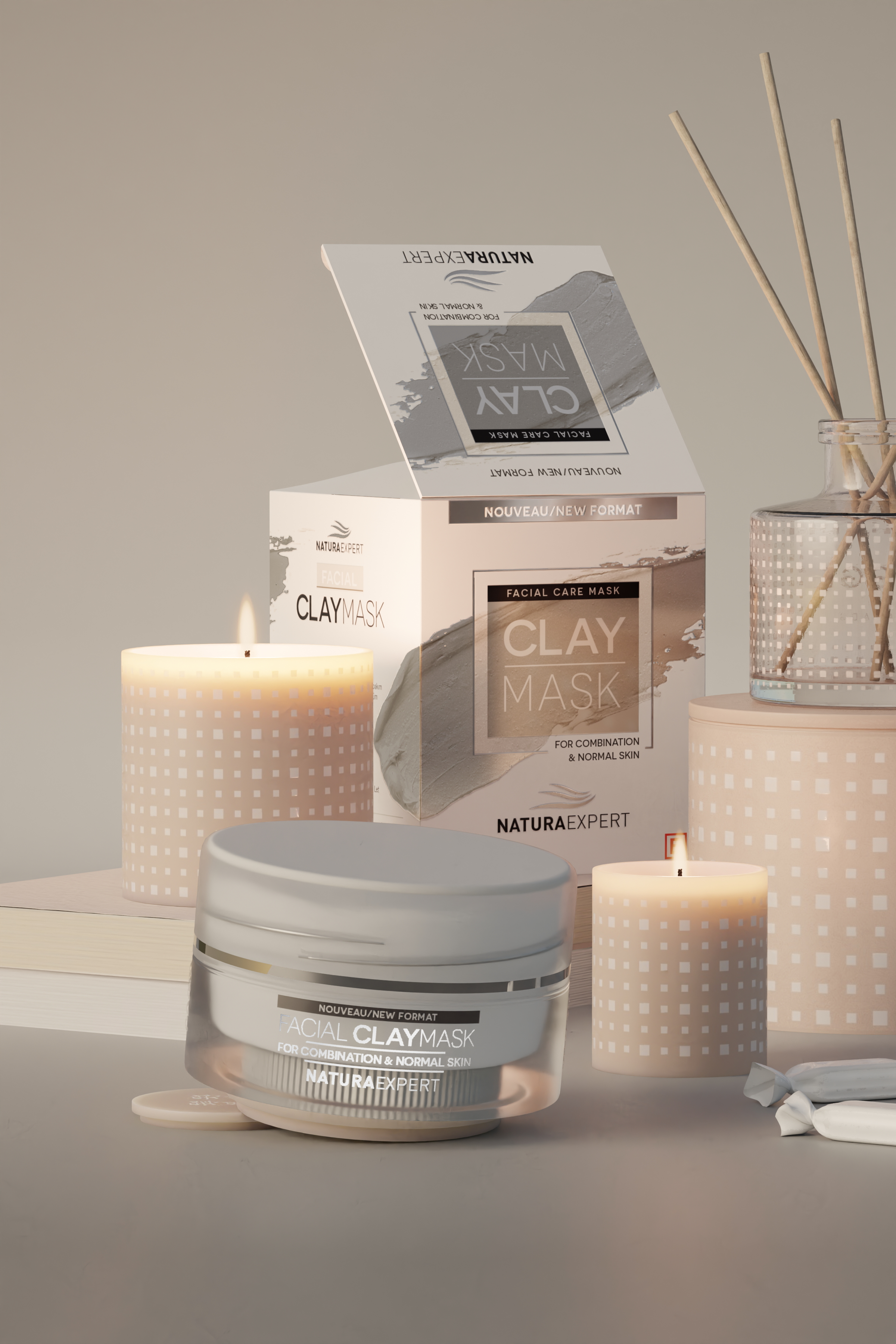 Facial Clay Mask For Combination & Normal Skins - Karma ve Normal Ciltler