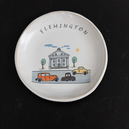 Flemington's Main Street magic with the old Courthouse, shiny classics, & a little piece of Flemington to take home.
