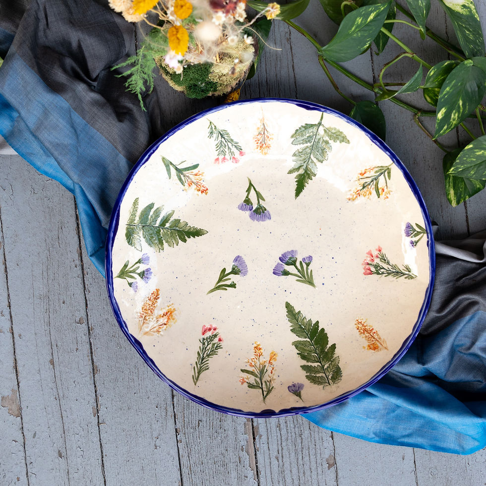 Thumbnail: Looking Up Pressed Flower BOWL