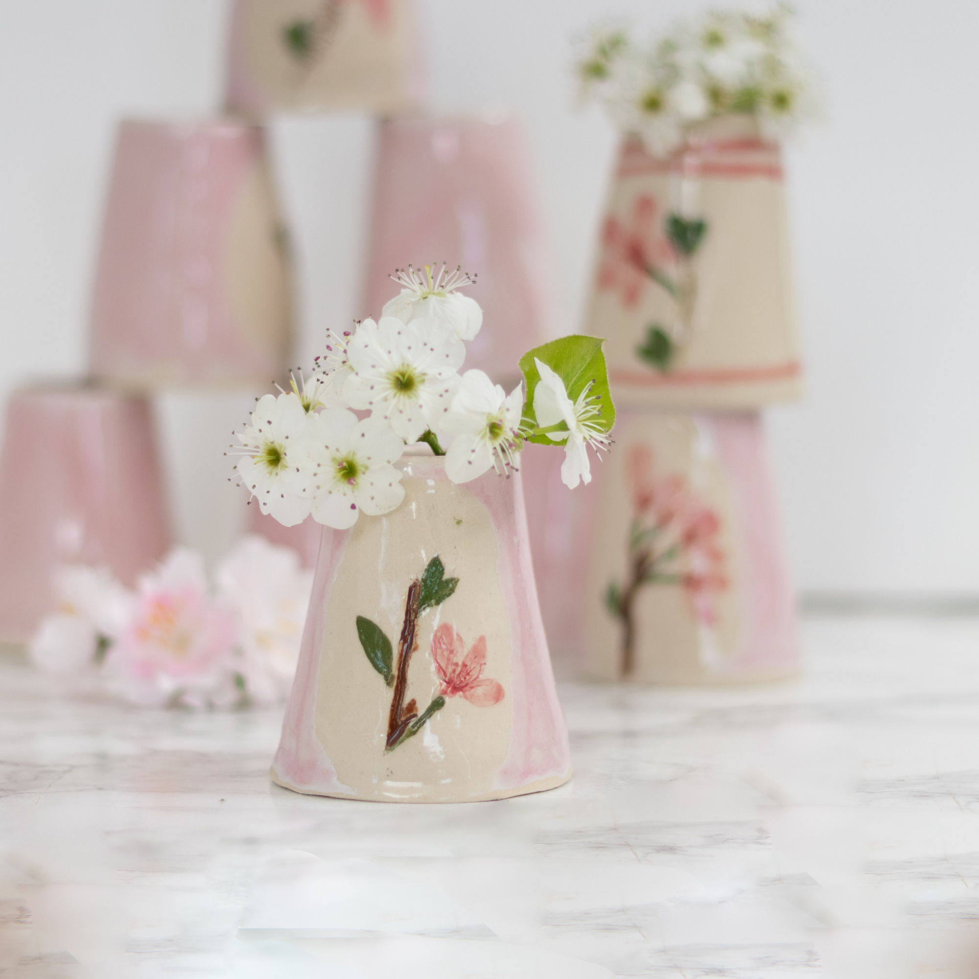 Budvase -Cherry Blossom Pressed Flower
