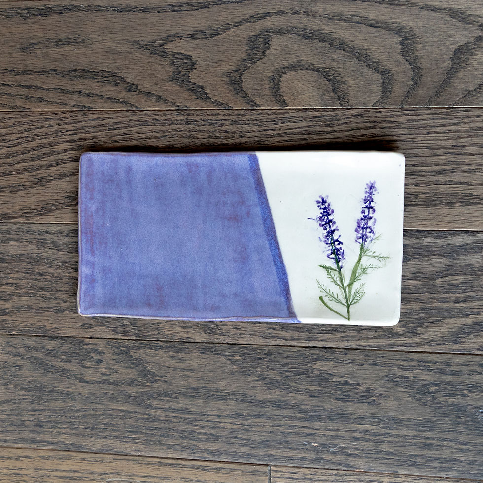 Thumbnail: Personalized Custom Wedding PLATE with pressed flowers