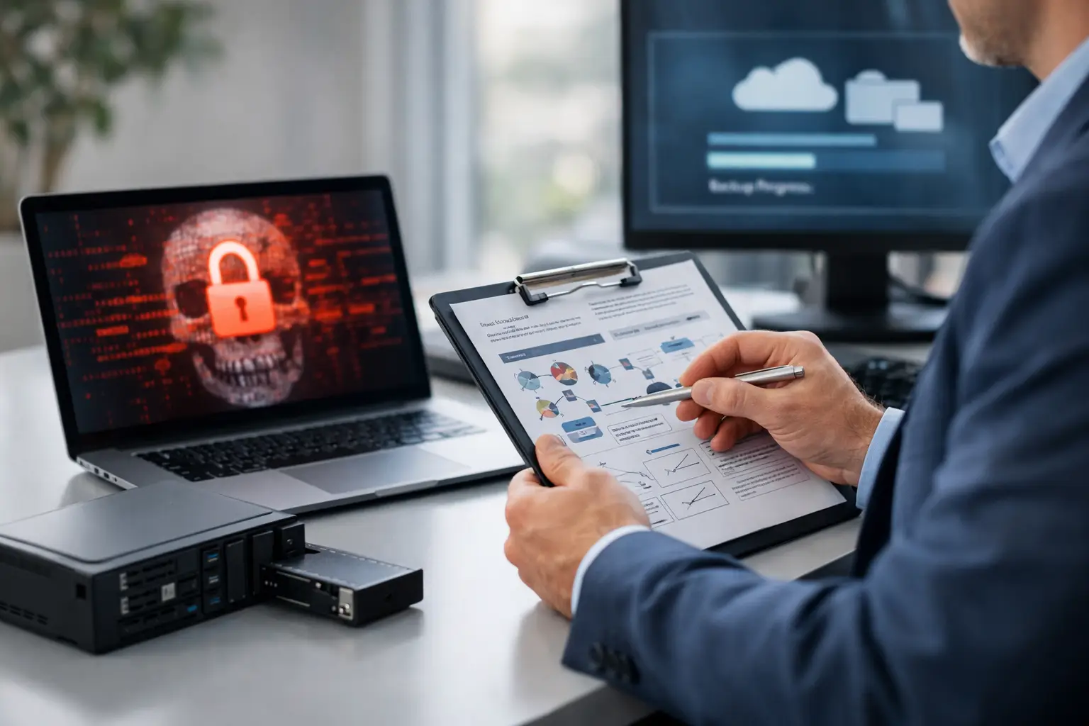 Business ransomware recovery plan efficace