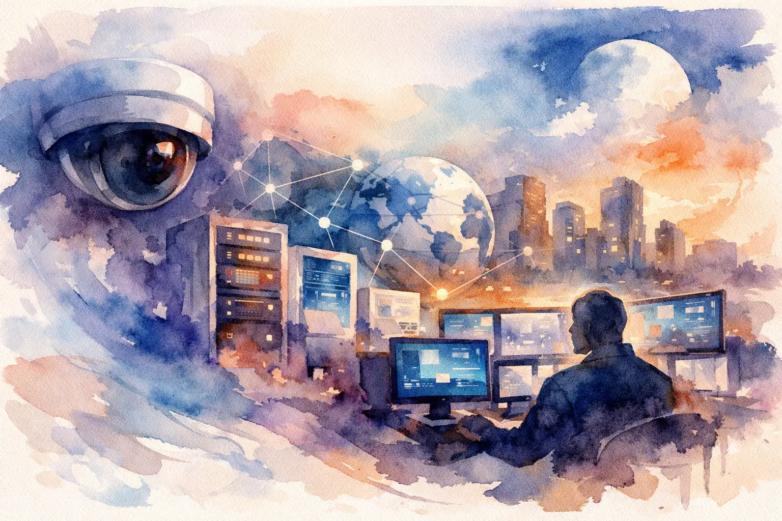 Surveillance réseau 24 7 entreprise