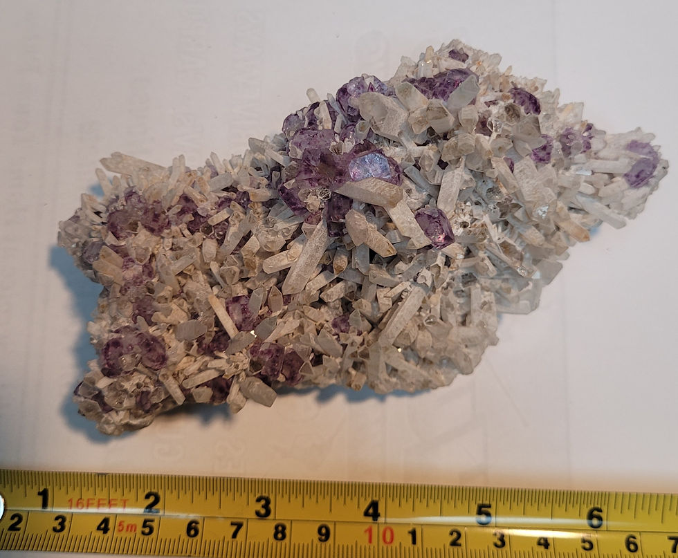 Thumbnail: Flourite, Quartz, Pyrite Specimen Raw Crystal Stone rock