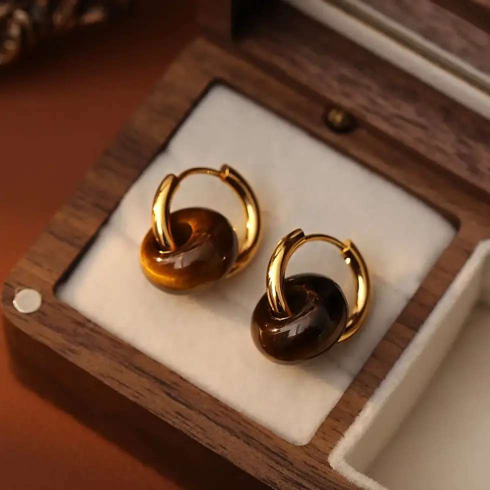 Thumbnail: Tiger Eye Earrings