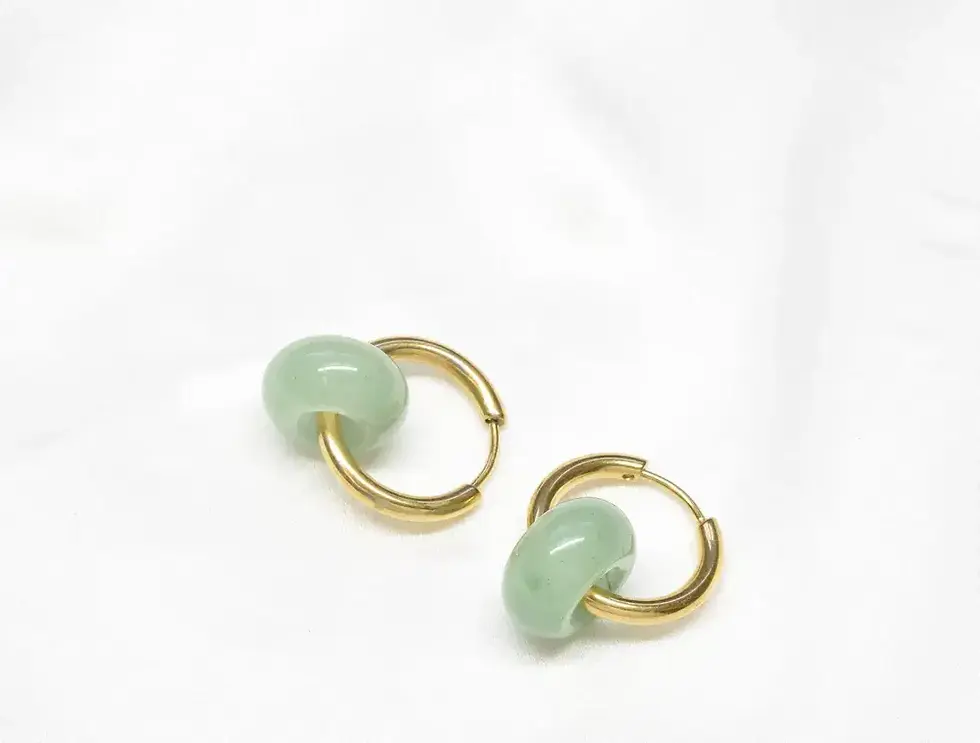 Thumbnail: Green Aventurine Earrings