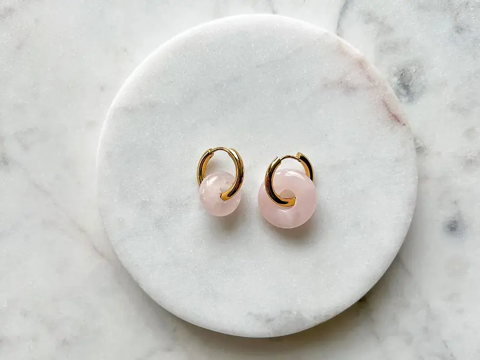 Thumbnail: Rose Quartz Earrings