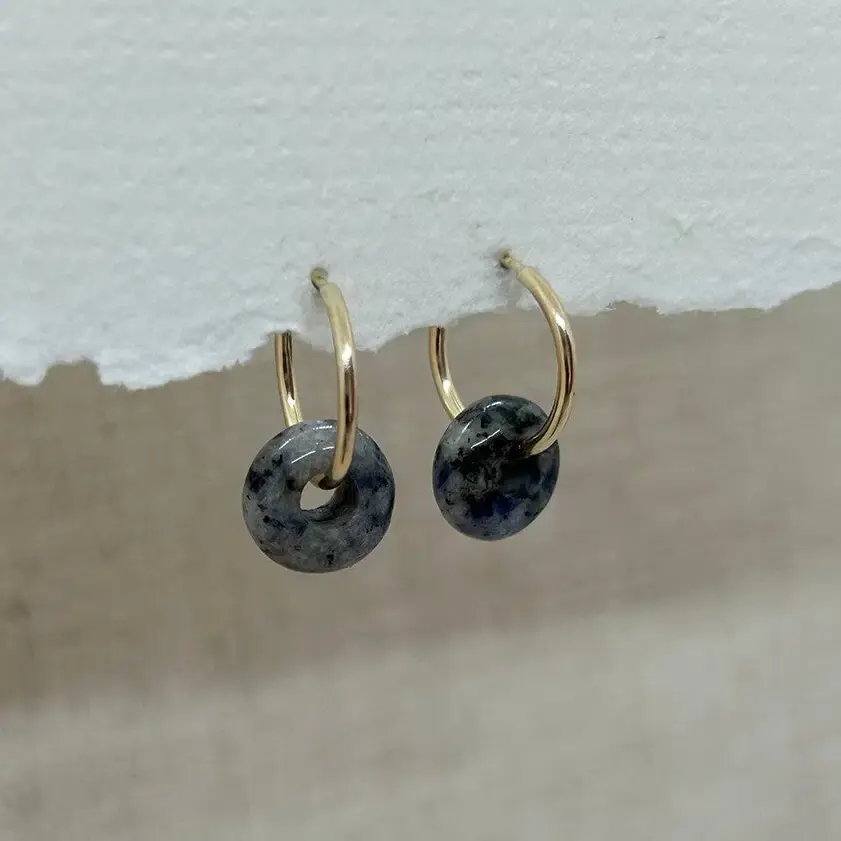 Thumbnail: Black Labradorite Earrings