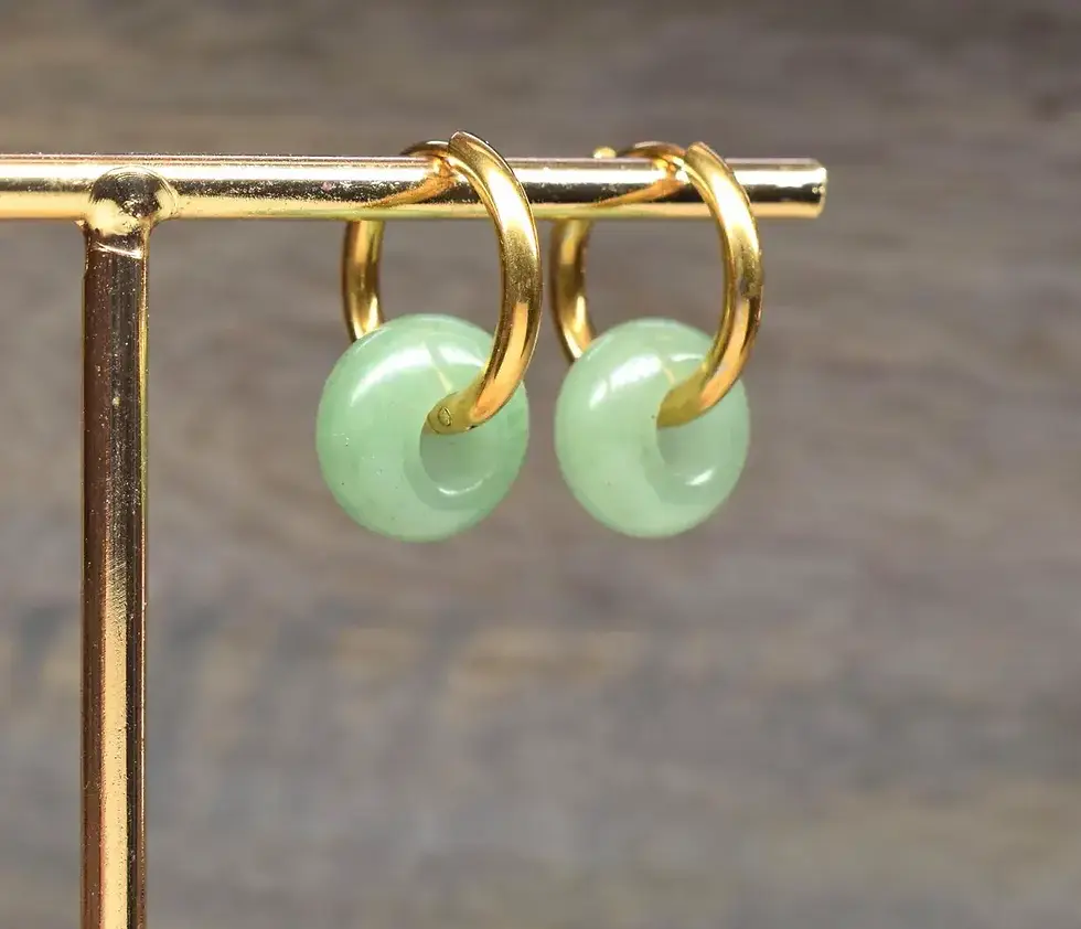 Thumbnail: Green Aventurine Earrings