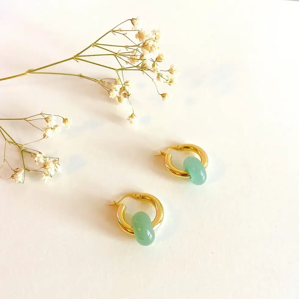 Thumbnail: Green Aventurine Earrings