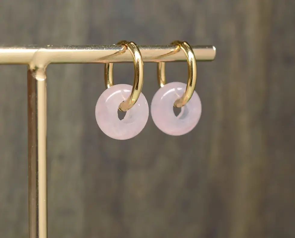 Thumbnail: Rose Quartz Earrings