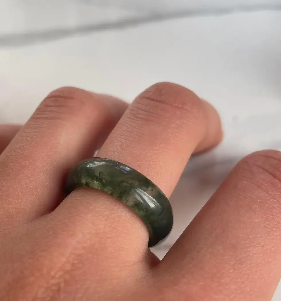 Thumbnail: Green Grass Jade Ring