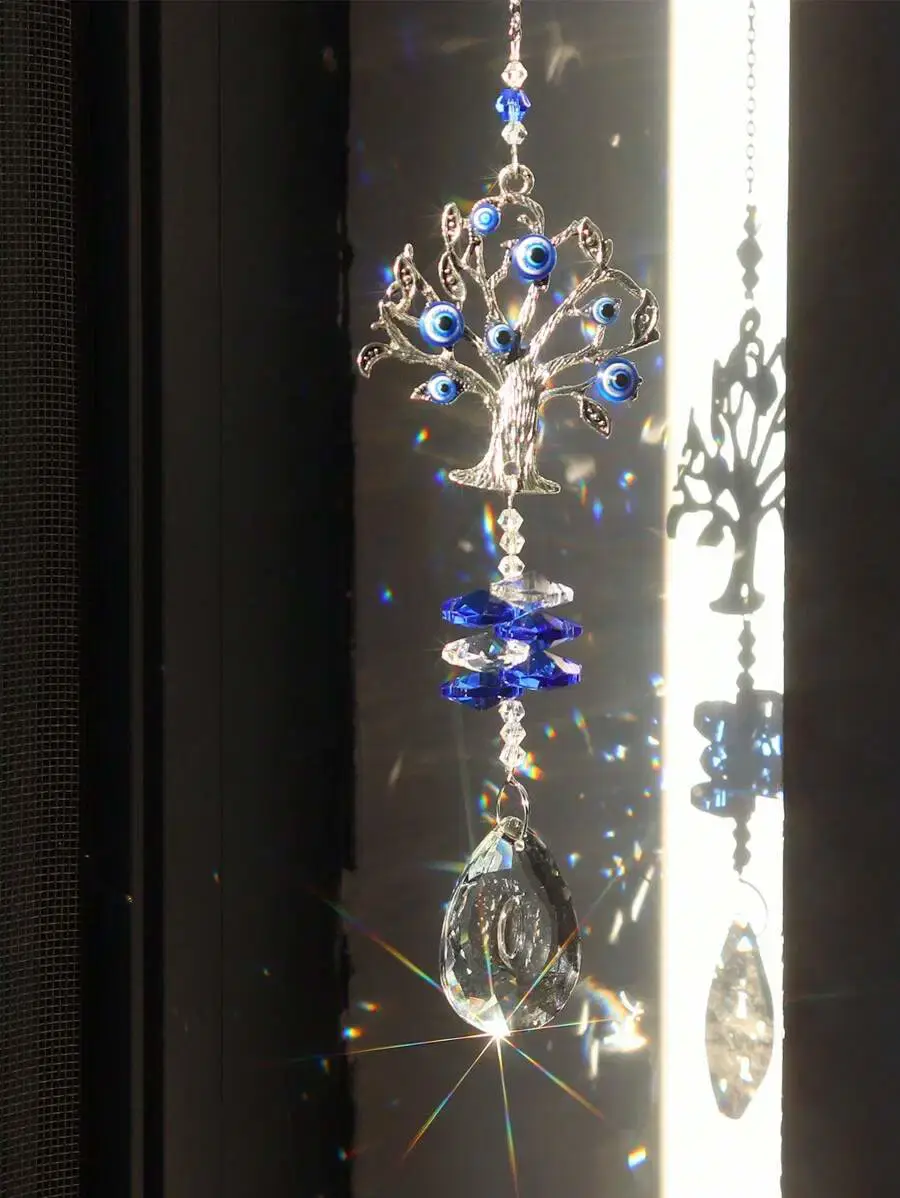 Thumbnail: Evil Eye Crystal Suncatchers