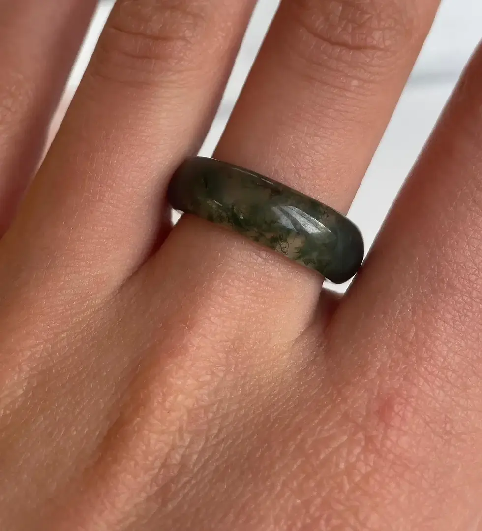 Thumbnail: Green Grass Jade Ring