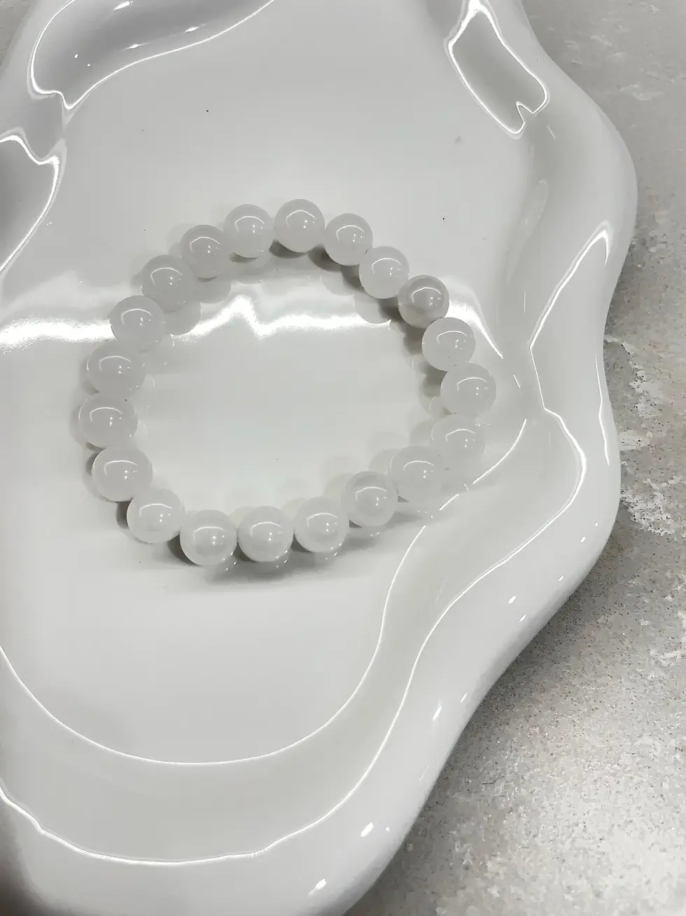 Thumbnail: White Jade Bracelet