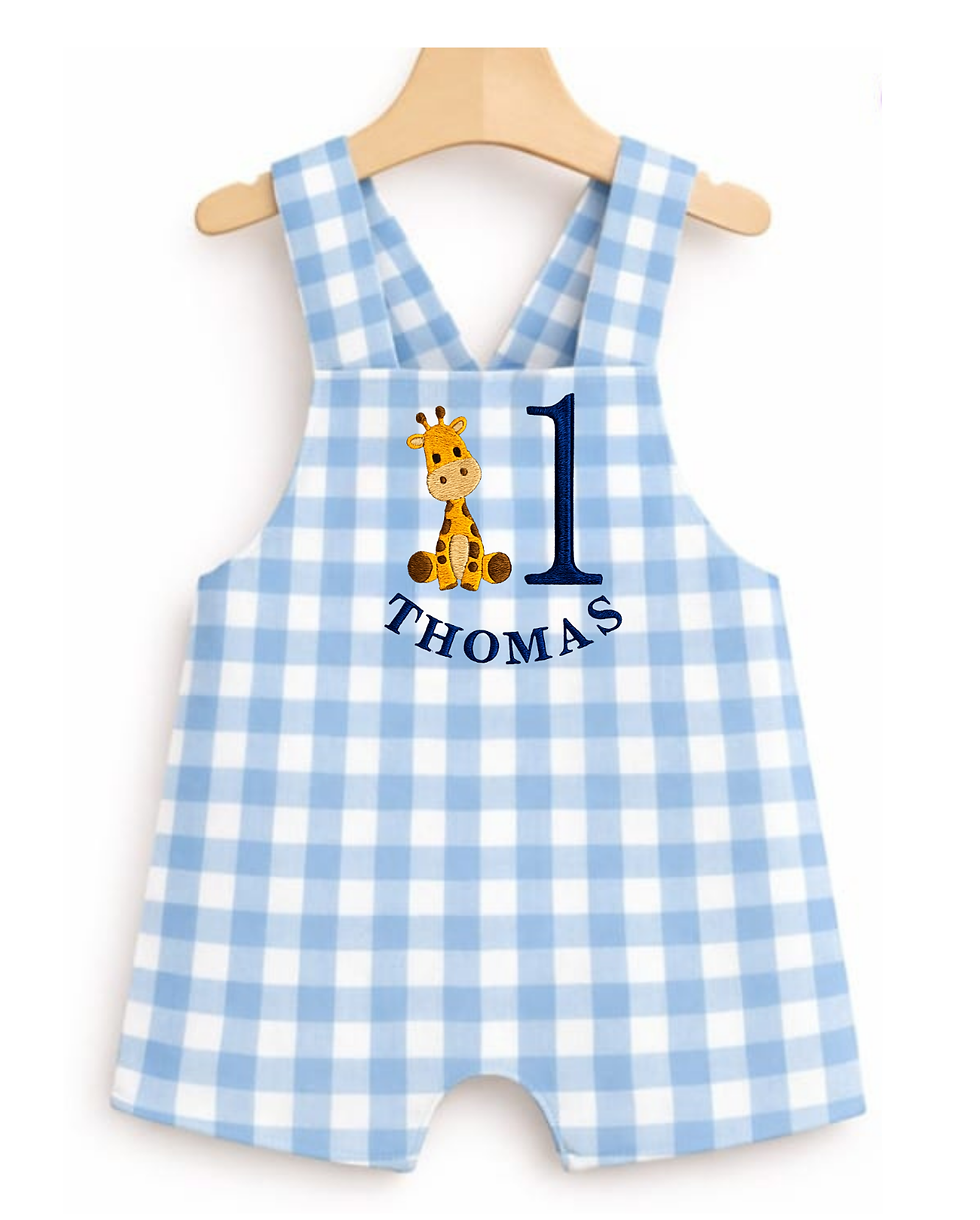 Boys personalised birthday romper
