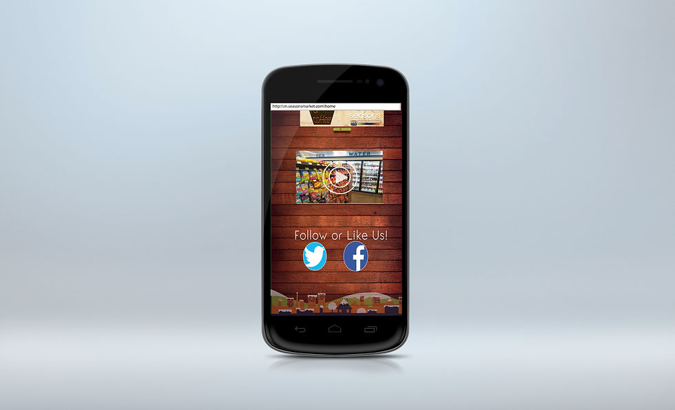 Seasons Mobile Mock up Home