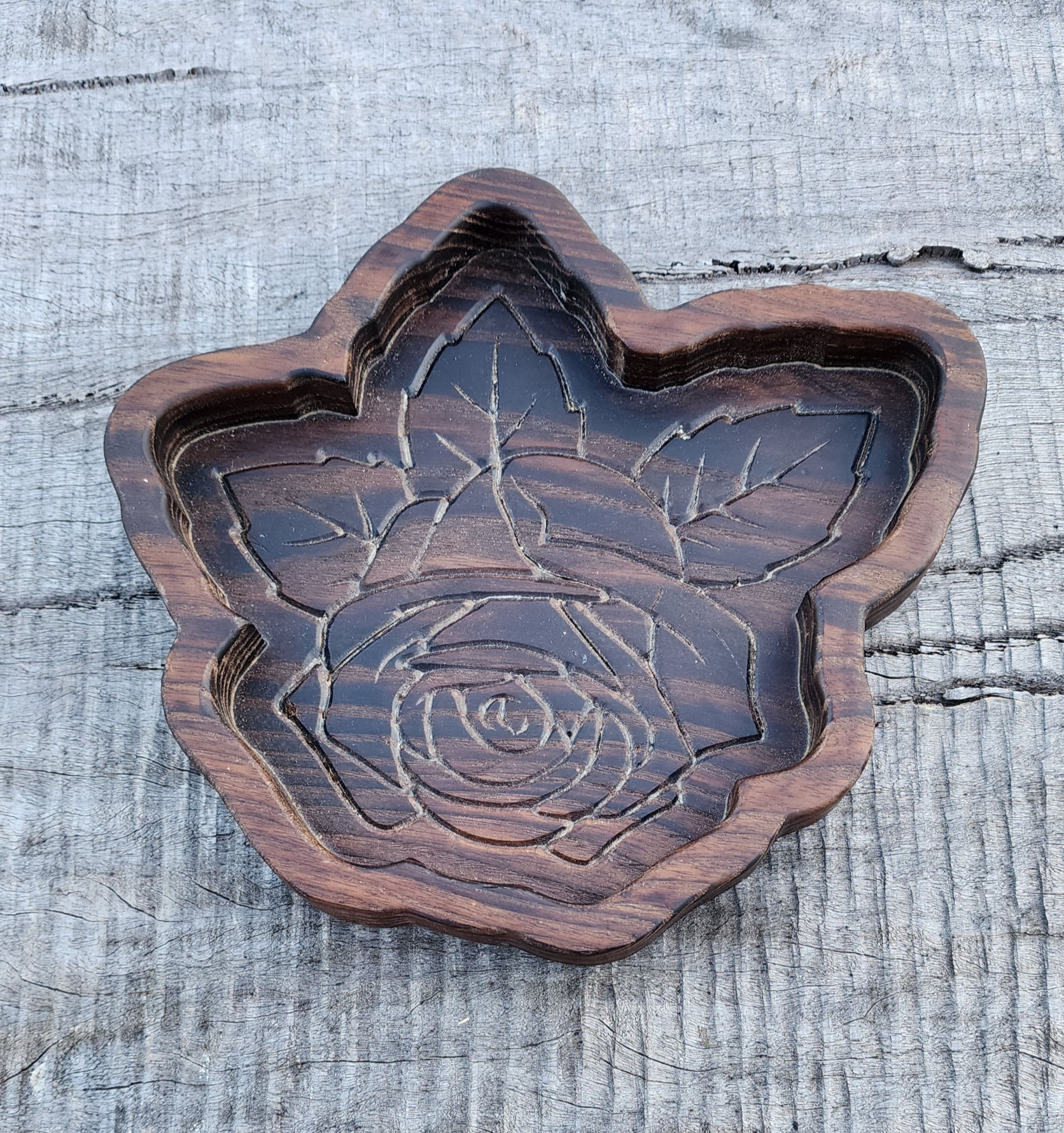 Roasted Maple Rose Catch-All Tray