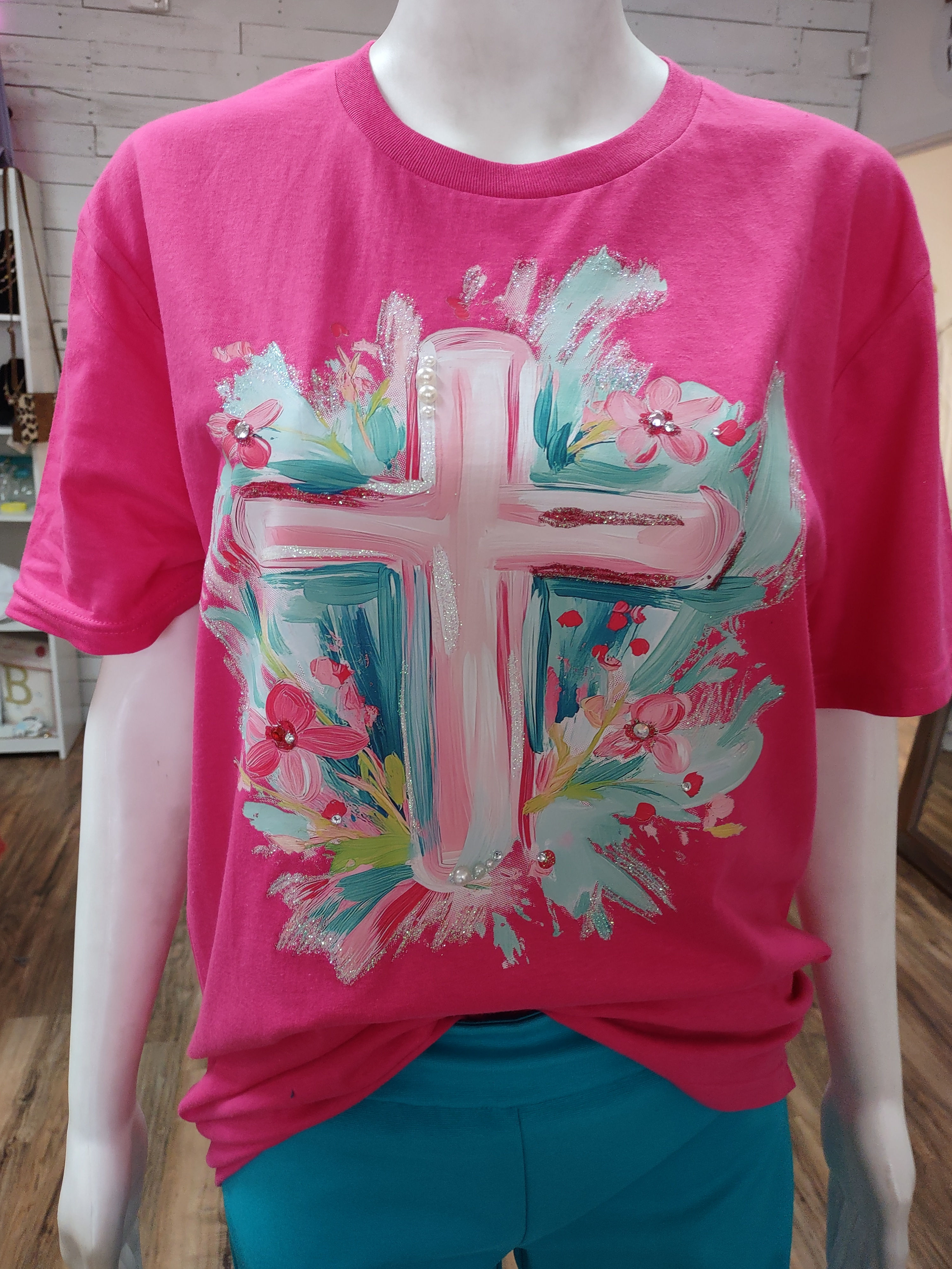 Bling Cross T-shirt 