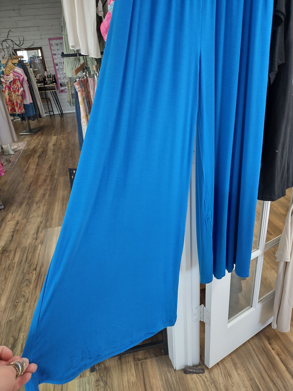 Thumbnail: Wide Palazzo Pants, Blue