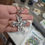 Thumbnail: Hammered Cross Necklace (silver)