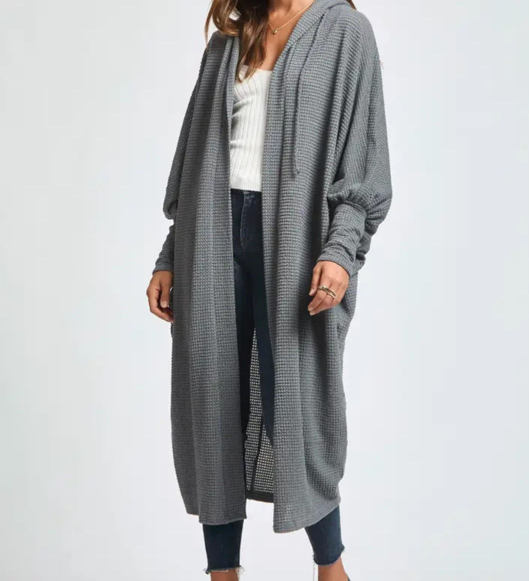 Knit Duster, Grey