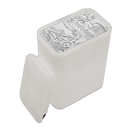 Miniatura: MONEDA LINGOTE RECTANGULAR 1OZ PLATA .9999 DRAGON (2023)