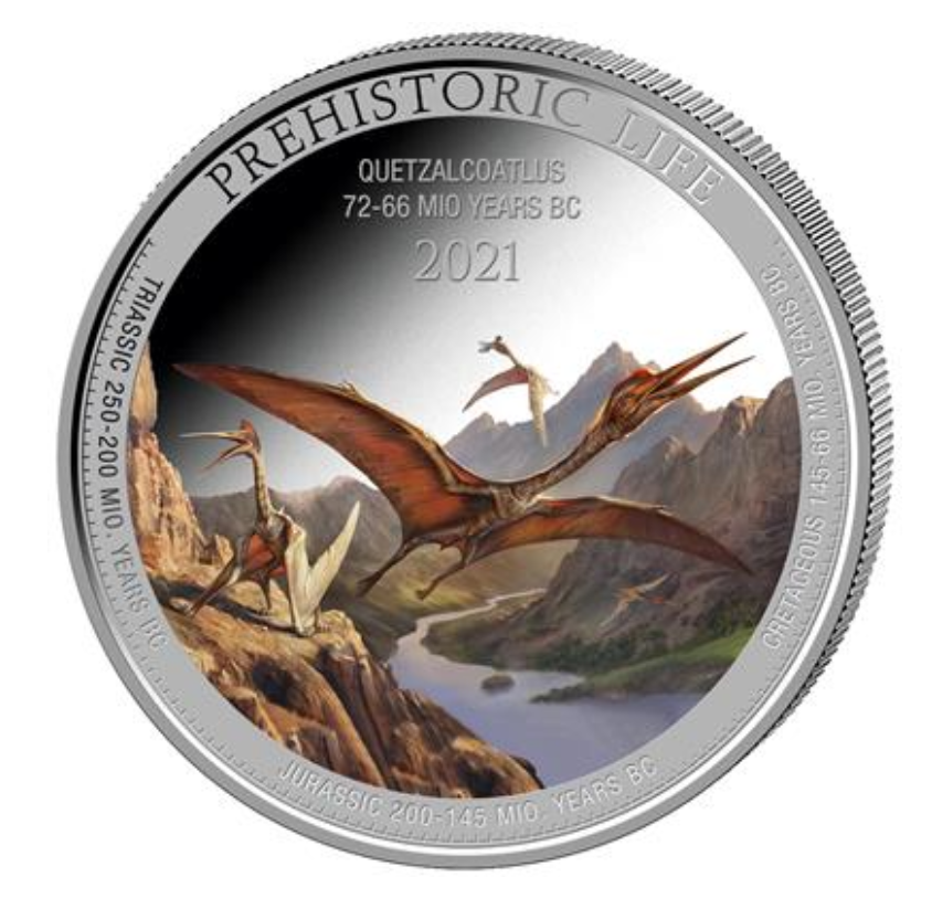 MONEDA 1 OZ PLATA - QUETZALCOATLUS (2021)