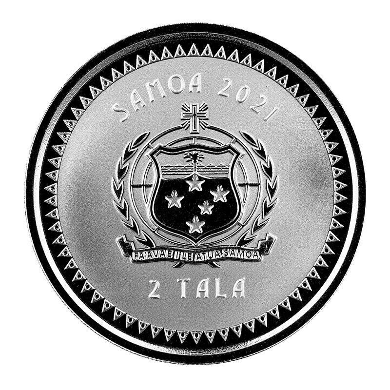 Miniatura: MONEDA SIRENA SAMOS - 1 OZ PLATA  (2019)