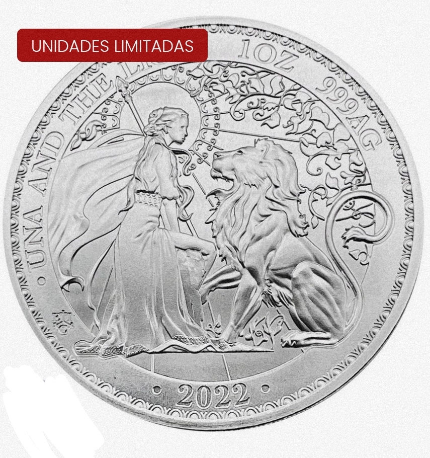 MONEDA PLATA .999. UNA Y LEON DE SANTA ELENA (2022)