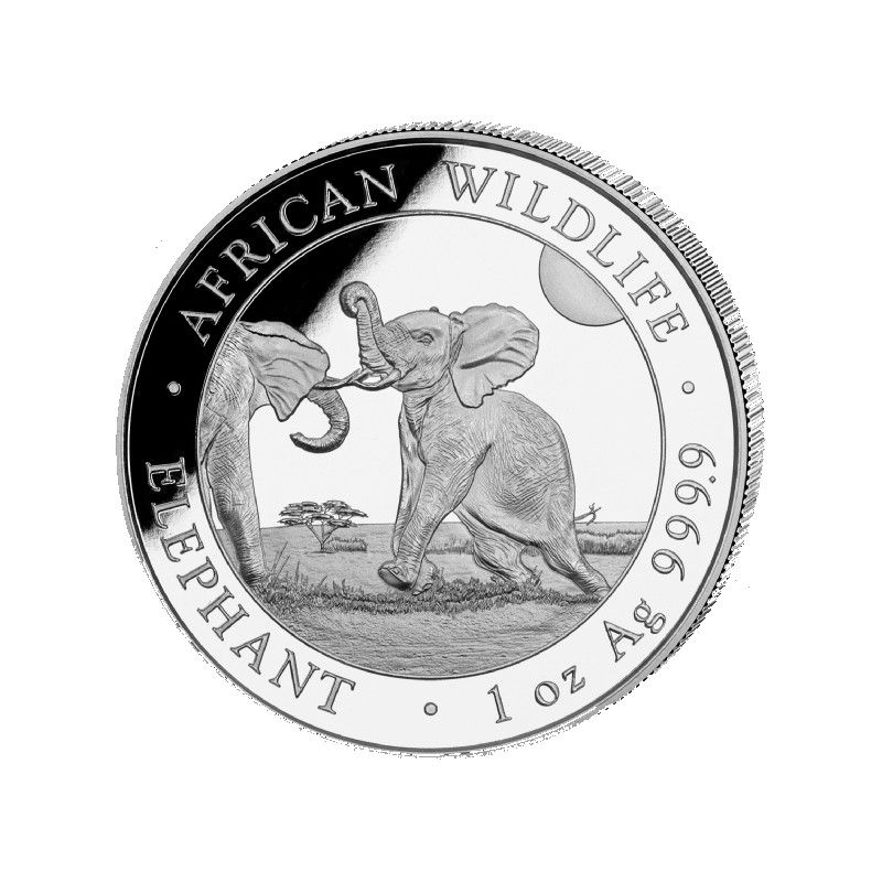 MONEDA 1 OZ PLATA .9999 ELEFANTE - SOMALIA (2024)