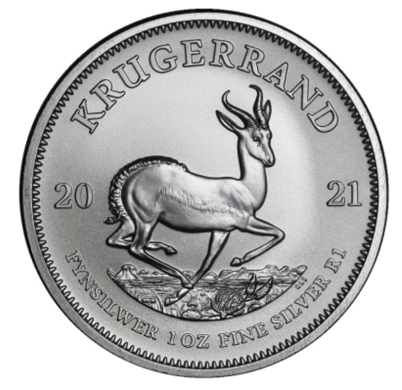 MONEDA 1 OZ PLATA .999 - KRUGERRAND