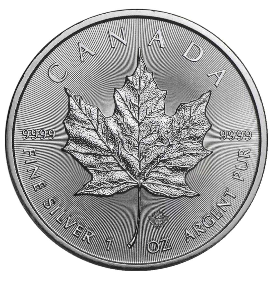 MONEDA 1 OZ PLATA .9999 - MAPLE LEAFF - CANADA - VARIOS AÑOS