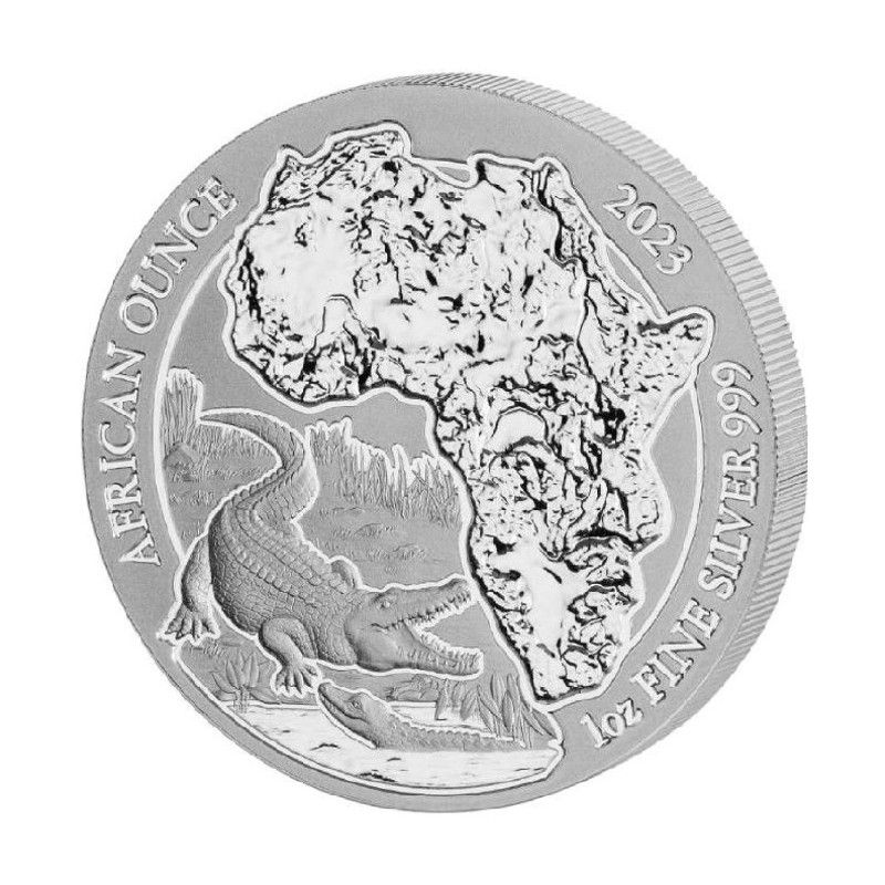 MONEDA 1 OZ PLATA .9999 COCODRILO DEL NILO- 2023 RWANDA-OPUS (2023)
