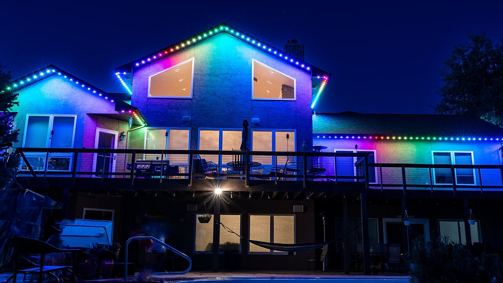 Home Mountain House Lighting Permanent Lighting Christmas Lights