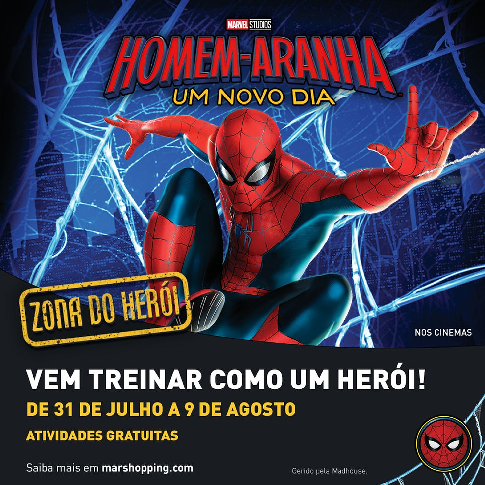 Universo do Homem-Aranha no MAR Shopping Matosinhos