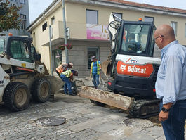 Começaram as obras no Largo da Igreja em Perafita