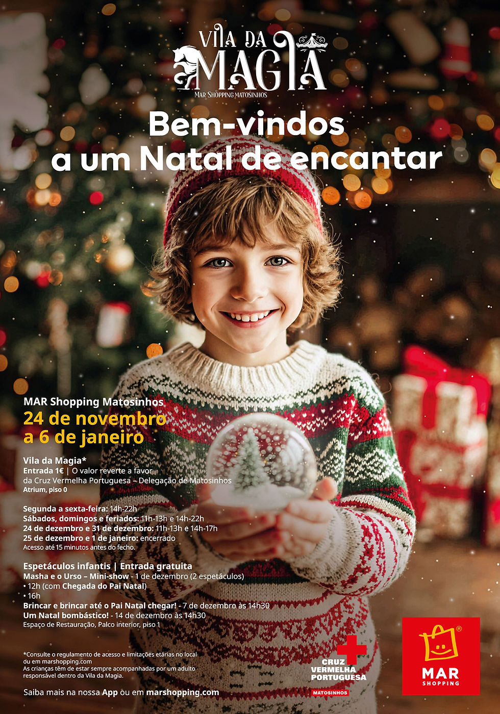 Magia do Natal vai invadir o Mar Shopping Matosinhos