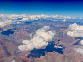 Cordillière des Andes vue du ciel