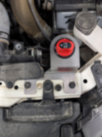 Top view of Hilux Isolator Bracket