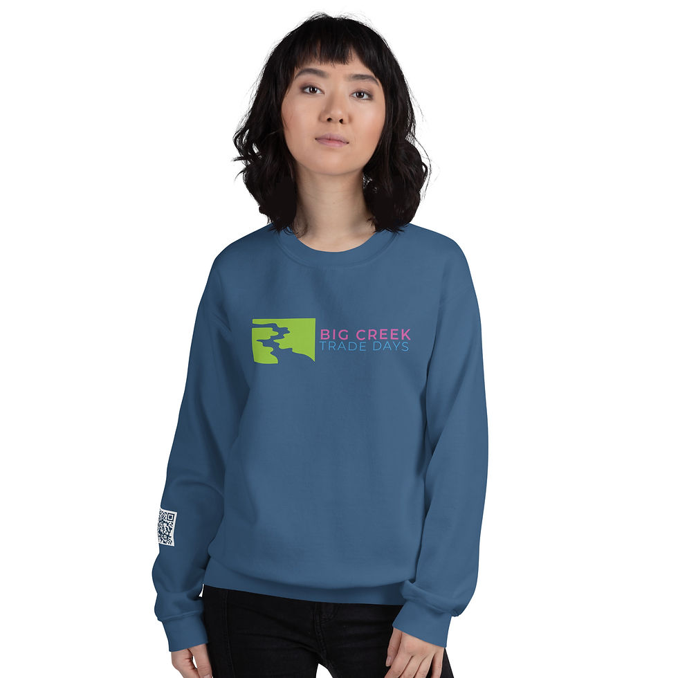 Thumbnail: Logo & QR Code Big Creek Unisex Sweatshirt