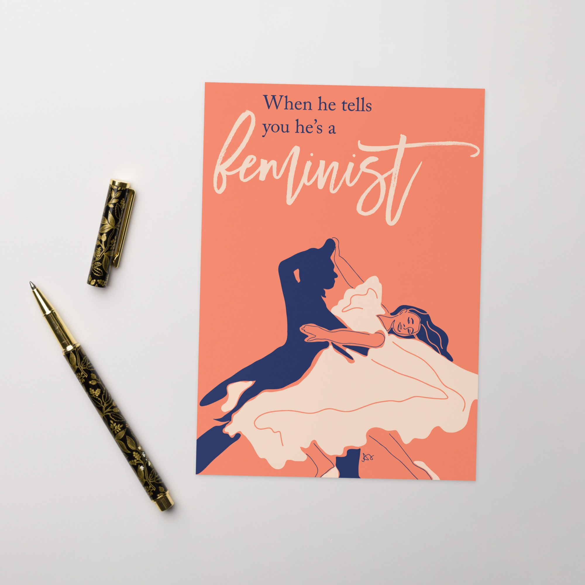 He's a Feminist Folded Mailer